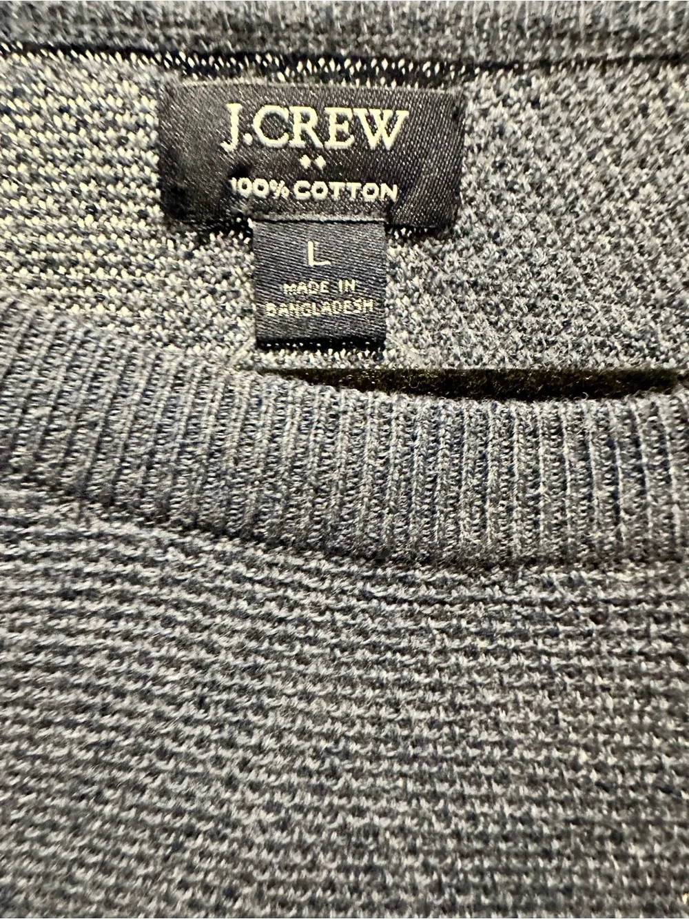 NWT J. Crew Lightweight Blue Crew Neck Sweater - Size Large
